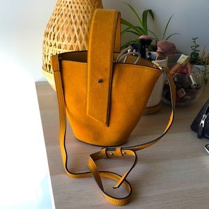 MANGO | cognac handbag